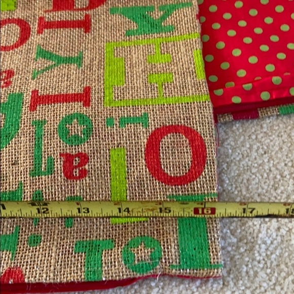 New Holiday pillow covers 16x16 red &green - Picture 2 of 4